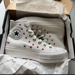 Limited edition valentines converse hightops